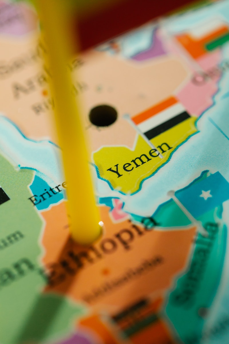 Yemen on Map